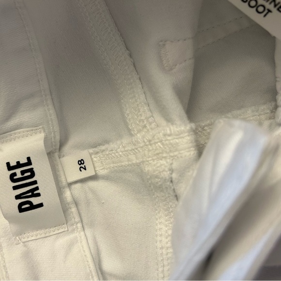 Paige Skyline Bootcut Jeans in Optic White Size 29 - Picture 7 of 12